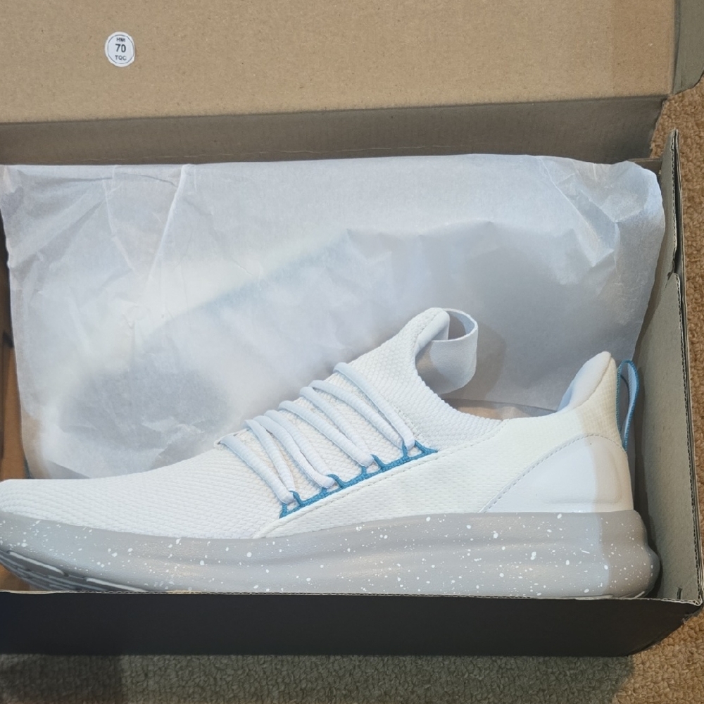 adidas White and Blue Men's Sneakers